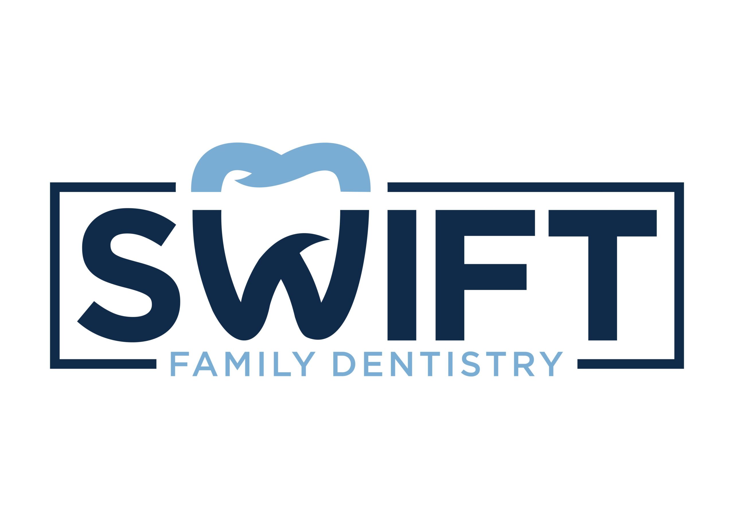 Swift Family Dentistry (dark font for white shirts) Swift Family Dentistry logo